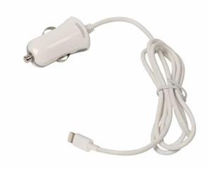 Incarcator de masina cu conector lightning tata - 12 V de 1.0 m, alb,nou. - imagine 5
