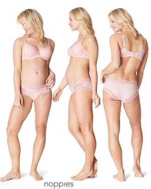 Sutien cu dantela roz pentru alaptare Noppies