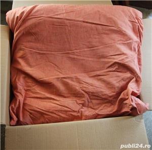 4 perne mari umplute cu pene puf.  - imagine 2