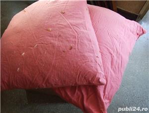 4 perne mari umplute cu pene puf.  - imagine 3