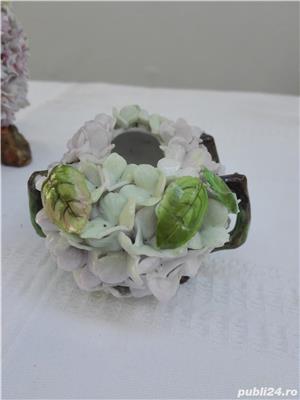 Portelan vechi cosulete cu flori - imagine 2