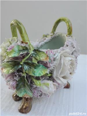 Portelan vechi cosulete cu flori - imagine 3