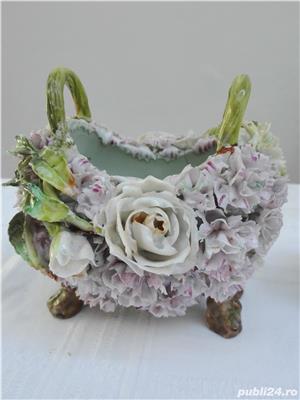 Portelan vechi cosulete cu flori - imagine 5