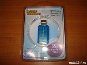 placa de sunet dac audio 3d usb microfon casti boxe