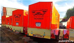 Inchiriez trailer remorca platforma remorci 1axa 2axe 3axe extern inten - imagine 8