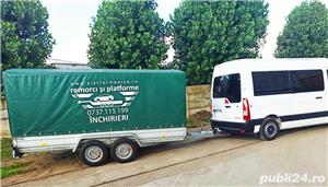 Inchiriez trailer remorca platforma remorci 1axa 2axe 3axe extern inten - imagine 4