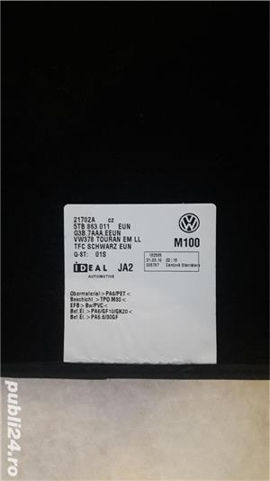 Covorase/presuri velur, ORIGINALE VW Touran 5TB 863 011 EUN - incepand cu fabricatie septembrie 2015 - imagine 3