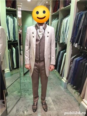 Vand costum de ceremonie cu redingota, marimea 50-52 - imagine 2