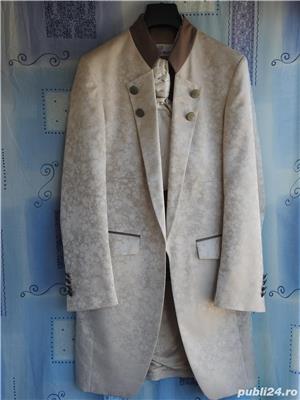 Vand costum de ceremonie cu redingota, marimea 50-52 - imagine 3