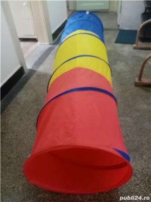 Tunel multifuncțional: jucărie pt copii, depozitare, protecție, steag luminos, joaca, dresaj căini - imagine 2