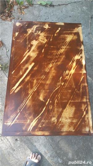 UNICAT Masa lemn cafea executata manual - imagine 4