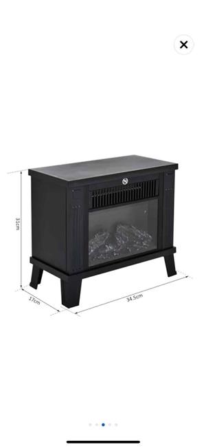 Semineu electric  1200W, cu efect de flacara, 34.5 x 17 x 31 cm pentru cabana semineu