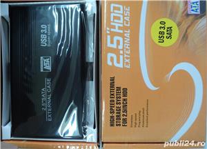 Rack Extern SATA 2,5" USB 3.0 (Metalic) NOU Box hard drive