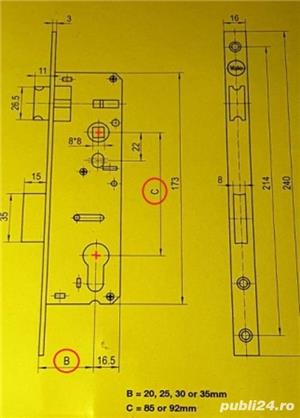 Broasca pvc simpla broasca usa termopan feronerie broaste usi termopan. Magazin accesorii in Otopeni - imagine 2