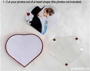  Rama foto veioza LED in inima plutitoare levitanta care leviteaza +CADOU!  - imagine 4