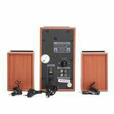 Boxe (sistem audio)2.1 HJ21D,36W RMS,sound boost cu subwoofer din lemn de cireș,nou.