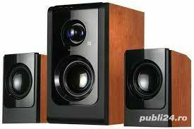 Boxe (sistem audio)2.1 HJ21D,36W RMS,sound boost cu subwoofer din lemn de cireș,nou. - imagine 2