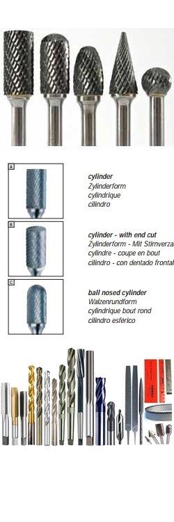 Freze industriale Anglia Tungsten alloy-de gaurit sticla spirale - imagine 4