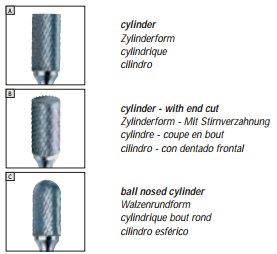 Freze industriale Anglia Tungsten alloy-de gaurit sticla spirale - imagine 3