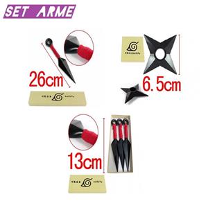 Set accesorii pumnal Kunai stea ninja Shuriken Cosplay Anime NARUTO Shippuden Sasuke Itachi