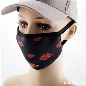  Set 2x masca fata Naruto Shippuden Kakashi Itachi Sasuke Uchiha Nara Akatsuki anime +CADOU!  - imagine 4