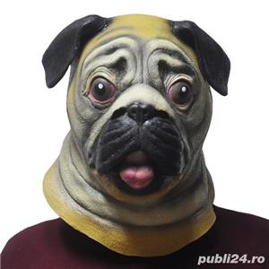  Masca latex catel Pug caine Shar Pei Dog petrecere party Halloween +CADOU! 