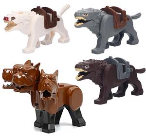 Minifigurine tip Lego Creaturi Fantastice: Wargi si Fluffy cu 3 capete