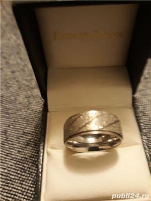 Verighete din titan placate cu aur 18k  - imagine 3