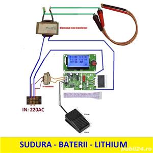Modul sudura puncte dublu impuls 100A acumulatori spot welder welding - imagine 2