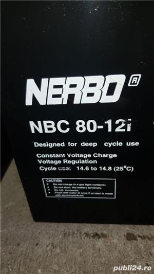 acumulatori nerbo NBC 80 12i pentru carucioare electric - imagine 2