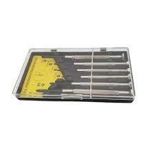 Trusa cu 6 surubelnite mici de precizie, termorezistente cu maner cromat.Produs nou. - imagine 3