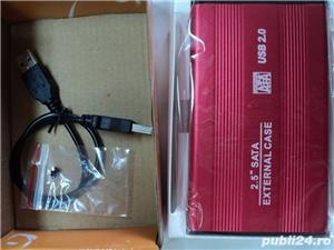 Adaptor HDD Caddy HDD/SSD Extern 2,5" USB Metalic NOU - imagine 2