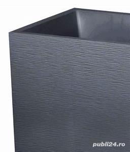 Jardiniera mare dreptunghiulara antracit 99,5x39,5x60 cm grafit