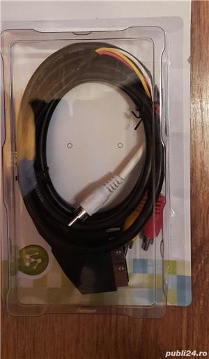 Cablu scart 21 p - 3 RCA tata SCART 32, 2 m,Nou!   - imagine 2