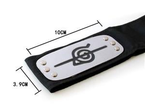 Bandana premium accesorii Naruto Shippuden Kakashi Sasuke Itachi Uzumaki Akatsuki Anime - imagine 2