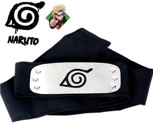 Bandana premium accesorii Naruto Shippuden Kakashi Sasuke Itachi Uzumaki Akatsuki Anime - imagine 3