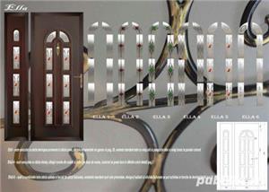ELLA 3 cu 8 sticle (Fată de Ușă Termopan), panel ornamental PVC sau aluminiu pentru uși termopan - imagine 2
