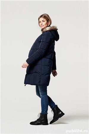 Geaca pentru gravide 3in1 impermeabila bleumarin  - imagine 2