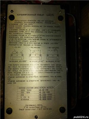 Aparat masura Uniunea Sovietica Z 4315  (Ц4315) tensiune curent rezistenta condensatori - imagine 3