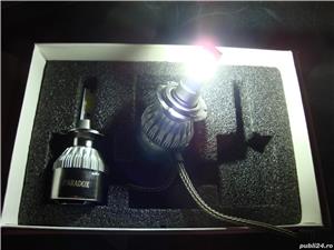 Set becuri auto bec LED H7 3800 lumeni 36W alb rece 6000k