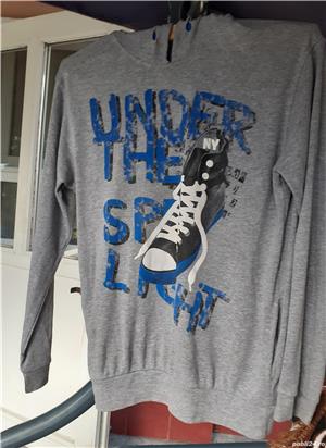 Tricou bărbaţi mânecă lungă, cu glugă - imagine 4