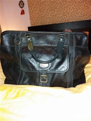 Geanta de calatorie din piele vintage - Brand Fossil-originala