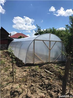 solar metalic pentru legume si flori 12 m lungime /4 m deschidere/ 2,5 m inaltime - imagine 4