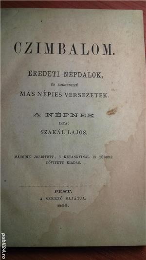 Czimbalom -eredeti nepdalok, 1868