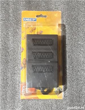 Adaptor scart tata la 3 scart mama - imagine 3