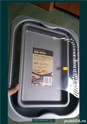 Set 3 x Tavi Teflonate , non-sticky , diverse marimi, aduse din UK - imagine 3