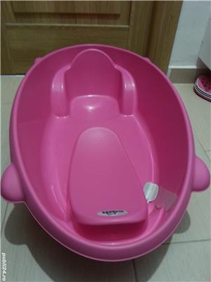 60 LEI Cadita Cam Bolicina, Roz 0 - 3 ani - imagine 3