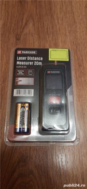 Telemetru/Ruleta Digitala cu Laser Parkside, Masurat Distanta, Nou! 