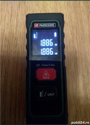 Telemetru/Ruleta Digitala cu Laser Parkside, Masurat Distanta, Nou!  - imagine 4