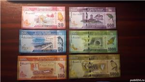 Colectionar, vand bancnote din sri lanka